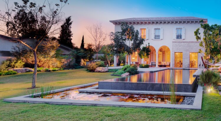 Backyard Of Upscale Residence
