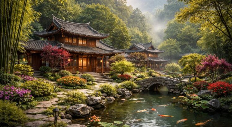 découvrez comment les maisons chinoises incarnent l'équilibre parfait entre l'homme et la nature, alliant tradition, harmonie et respect de l'environnement.