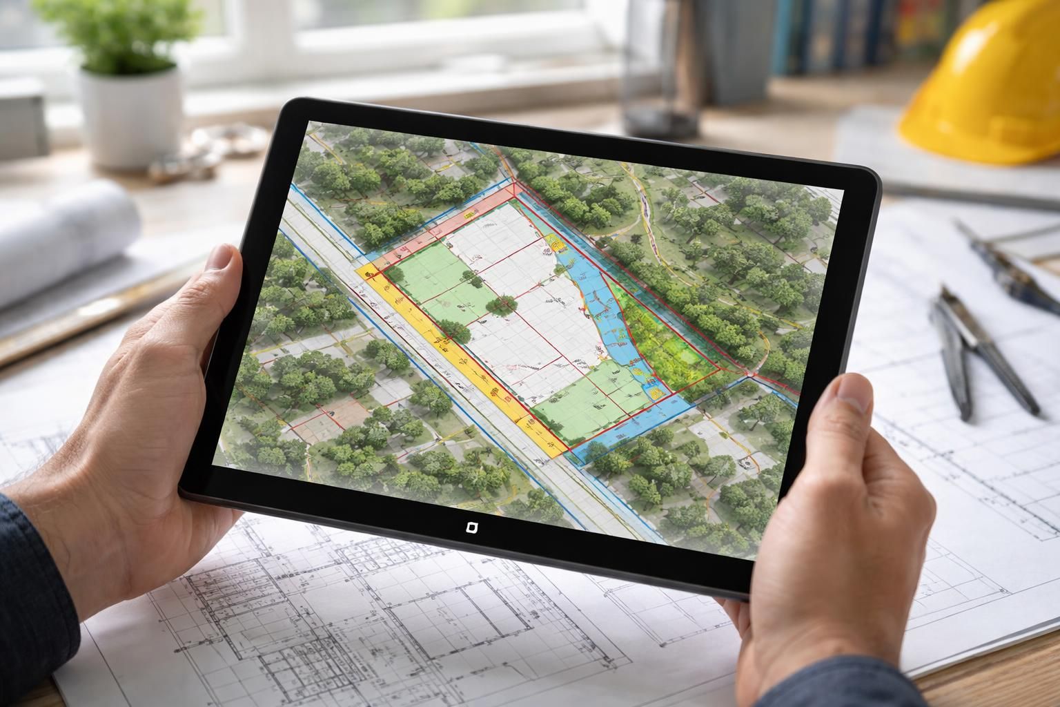 découvrez comment présenter efficacement le bornage et les servitudes d'un terrain en utilisant une tablette tactile microsoft, pour une consultation interactive et précise.