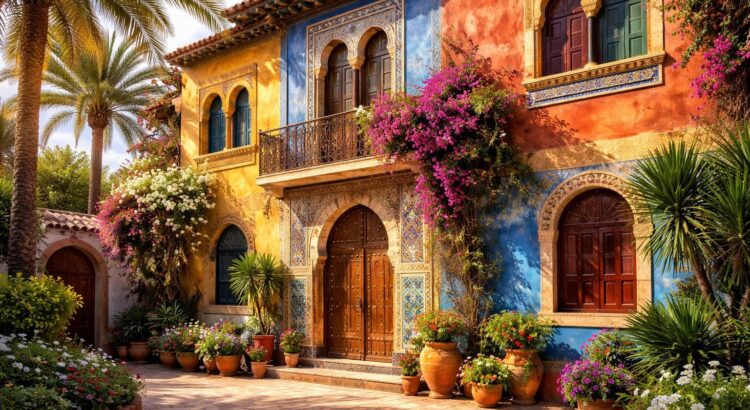 découvrez comment les couleurs vibrantes d'une maison algérienne peuvent inspirer votre décoration intérieure avec style et chaleur.