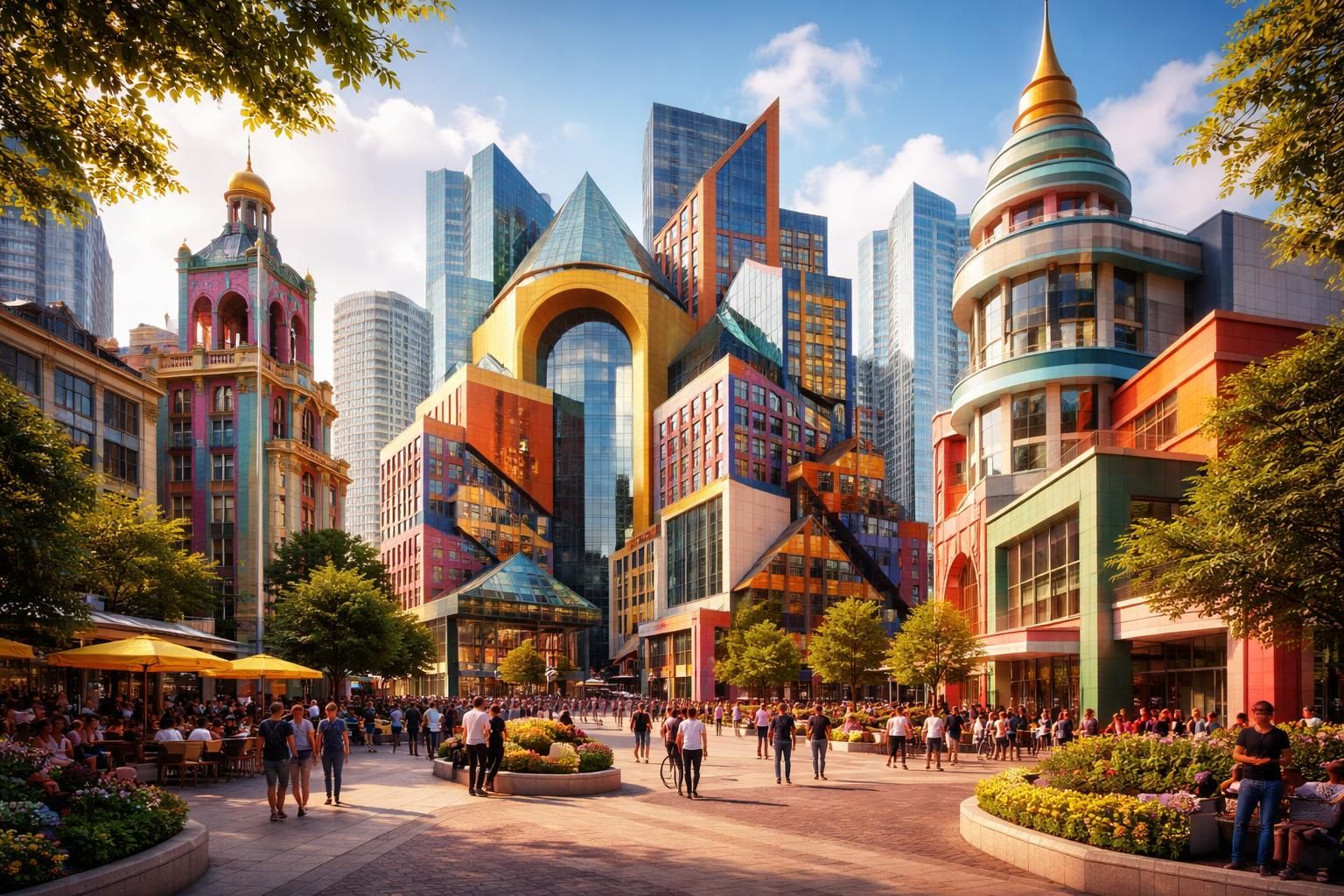 découvrez comment l'architecture postmoderniste révolutionne le design urbain avec des formes audacieuses, un mélange de styles et une créativité débridée.