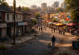 analyse des conséquences du phénomène de 'white flight' sur la diversité culturelle et la dynamique sociale des villes contemporaines.